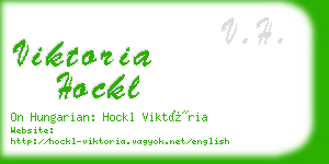 viktoria hockl business card